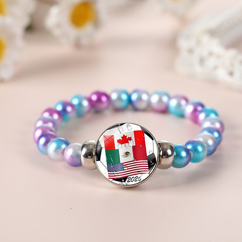 Geometric Crystal Beaded Bracelet Unisex Fashion Jewelry