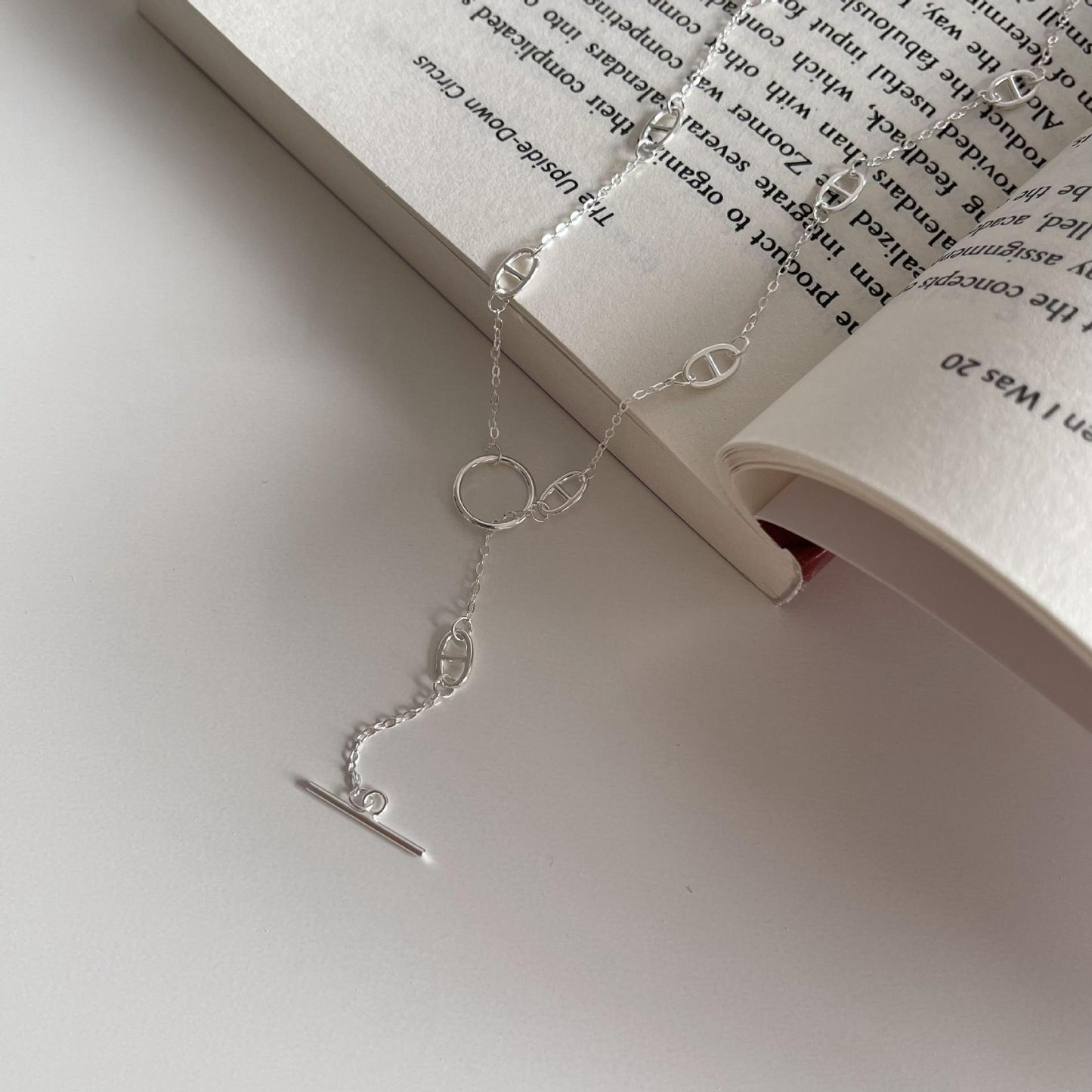 Collana da donna a forma di rombo minimalista in argento sterling 925 con finitura lucida