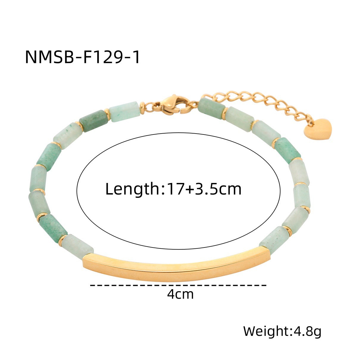 Bracciale da donna in acciaio inossidabile placcato oro 18K con motivo a nodi di bambù, design geometrico rettangolare, stile ufficio minimalista