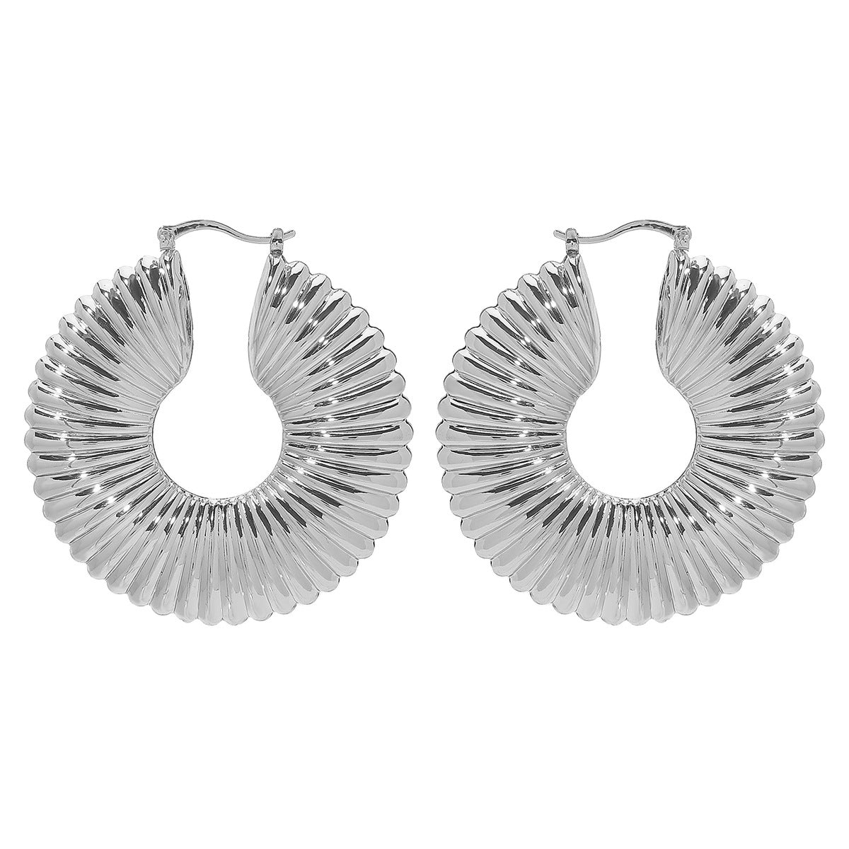 Pendientes de Tachuela Geométricos Minimalistas para Mujer de Hierro con Acabado Galvanizado a la Moda para Uso Diario