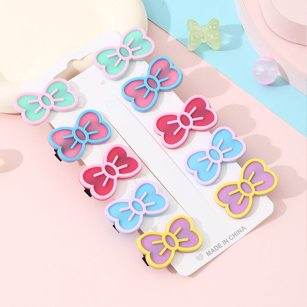 Juego de pinzas para el pelo de personajes de dibujos animados para niñas con material de resina, diseño Kawaii Sanrio Cinnamoroll, pinzas laterales hechas a mano para el verano