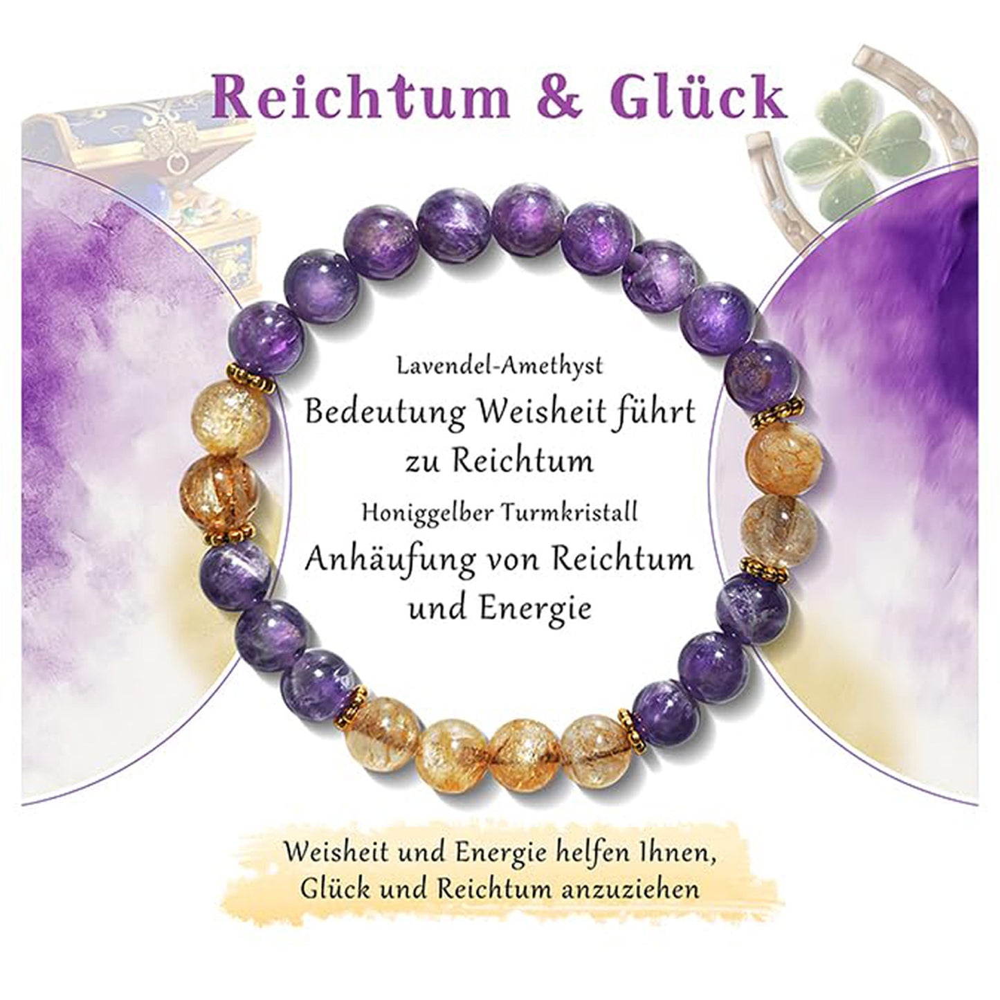 Minimalist Polished Crystal Bracelet for Women with Floral Pattern