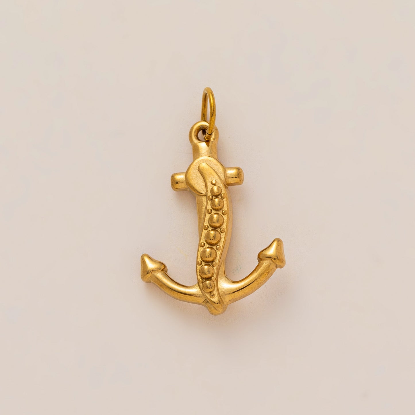 Vintage 18K Gold Plated Stainless Steel PVD DIY Charm Bar Pendant