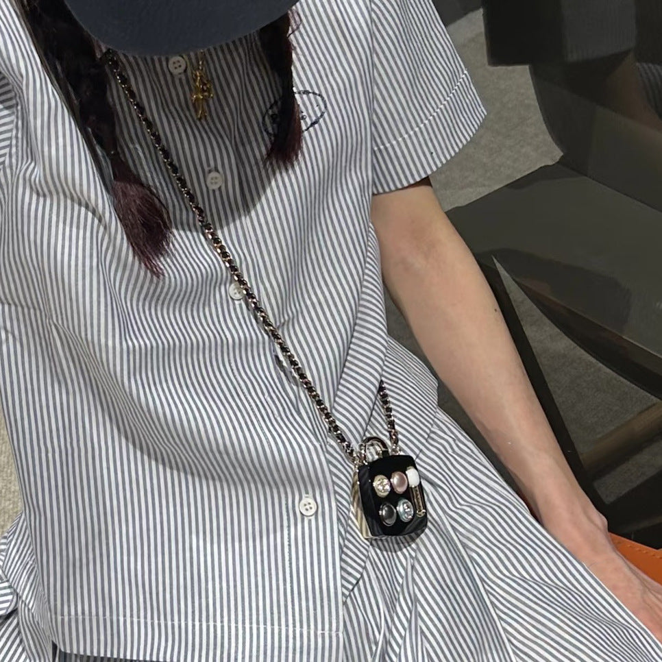 Luxury Casual Letter Acrylic Plated Pendant Necklace for Women