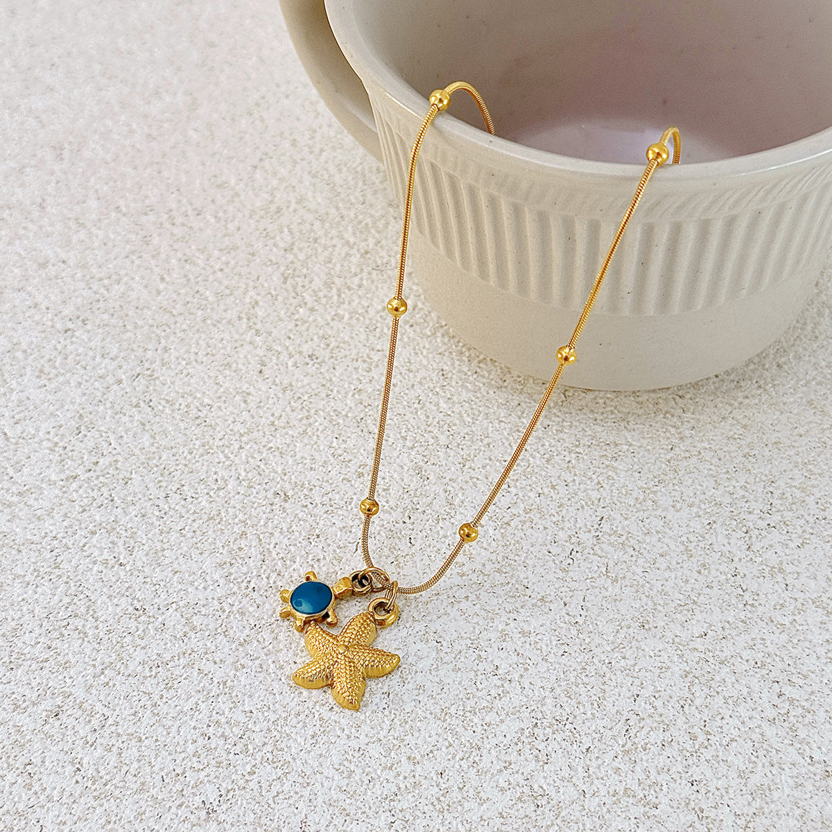 Sweet Stainless Steel PVD Animal Pendant Necklace for Women