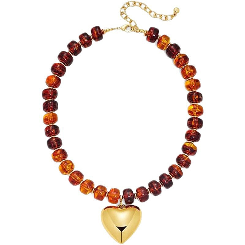 Bohemian Casual Geometric Resin Acrylic Necklace for Women