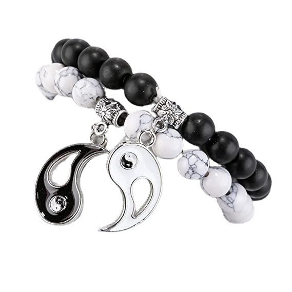 Business Drip Oil Matte Floral Turquoise Unisex Bracelet Set