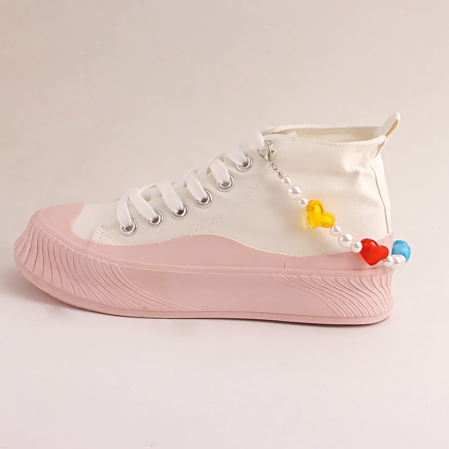Geometric Heart-Shaped Alloy Anklet for Women with Ethnic Style and Colorful Accent Design
