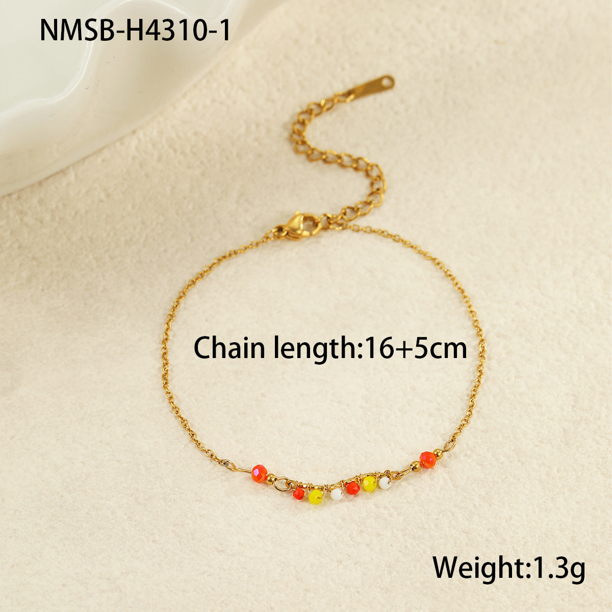 Minimalist Geometric Stainless Steel Bracelet with Plated Finish for Women