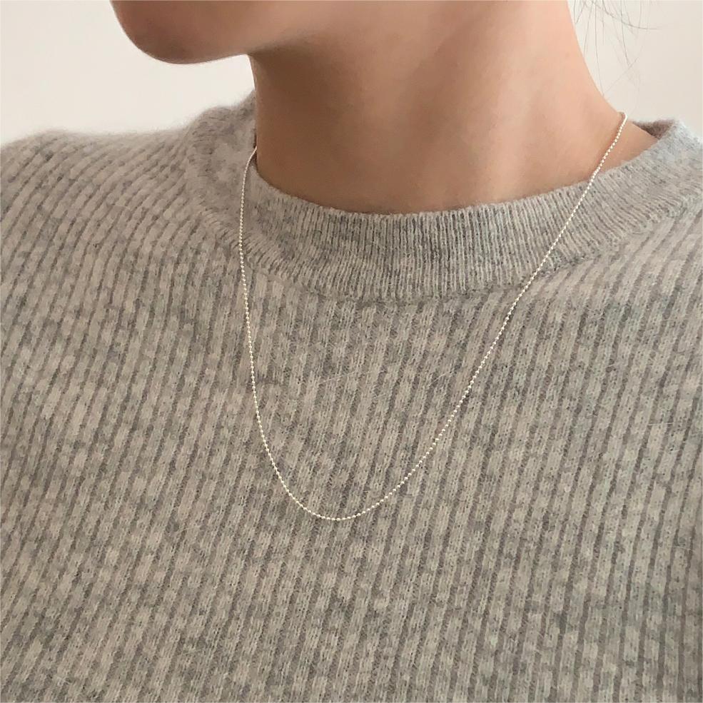 Minimalist Geometric Tulip Pendant Necklace in 925 Sterling Silver with Plated Finish