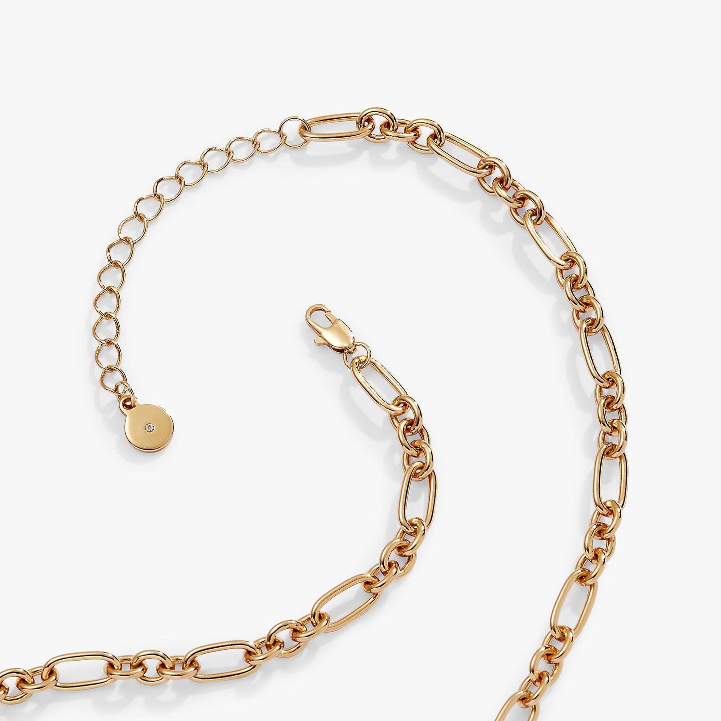 Sweet Gold Plated Brass Four-Leaf Clover Rhinestone Inlay Charm Bar
