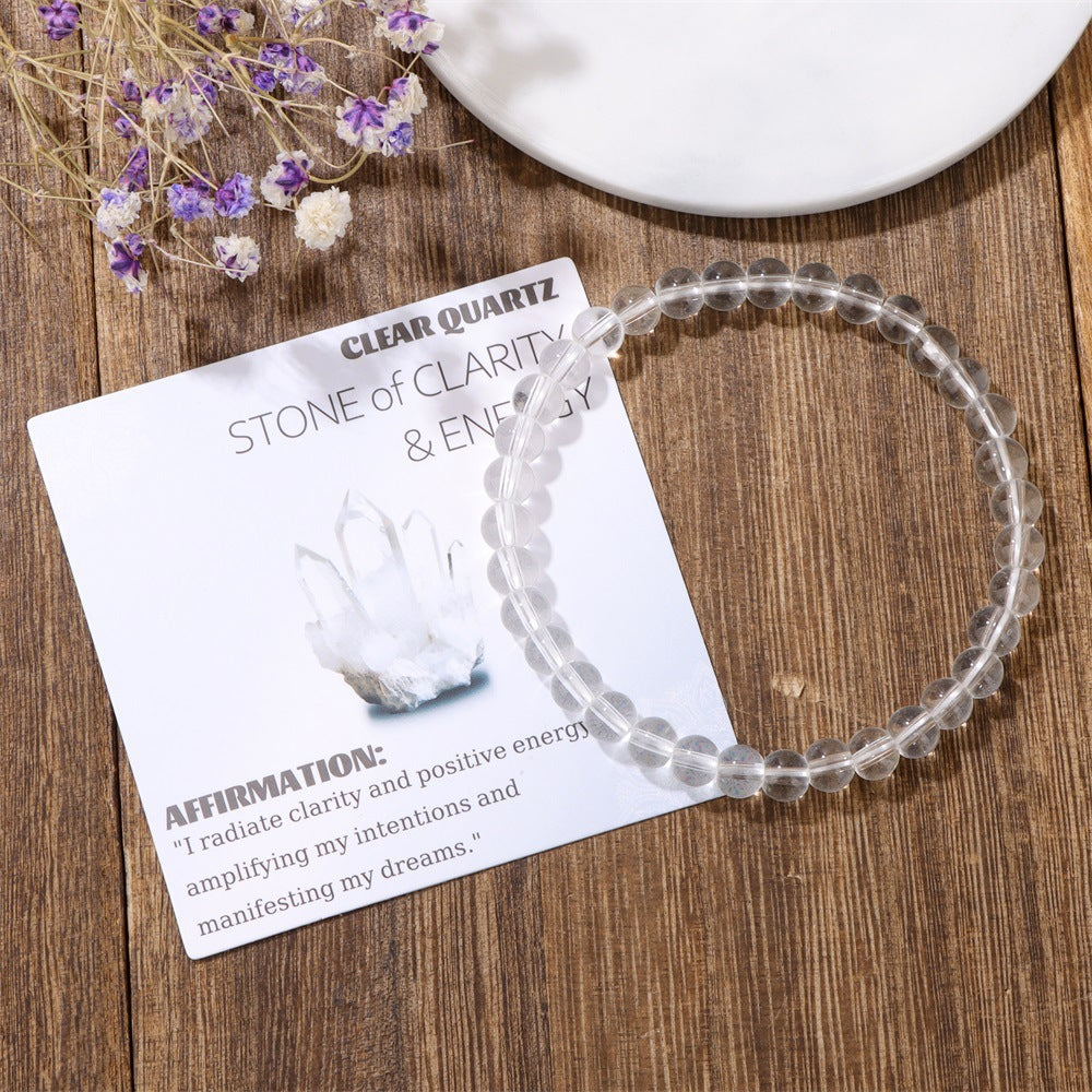 Vintage Geometric Stone Beaded Stretch Bracelet DIY Charm Bar Unisex