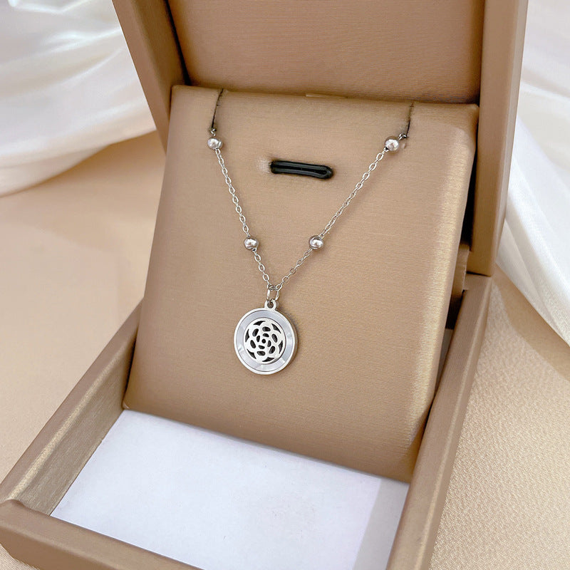 Minimalist Geometric Titanium Steel Plated Necklace for Unisex
