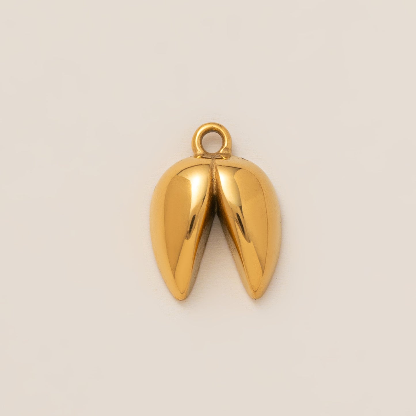 Minimalist 18K Gold Plated Round Square Geometric Stainless Steel Pendant Necklace