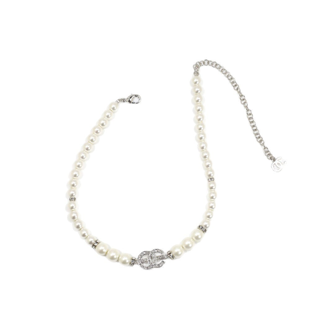 Collana con Lettere Lusso Dolce Strass Perle