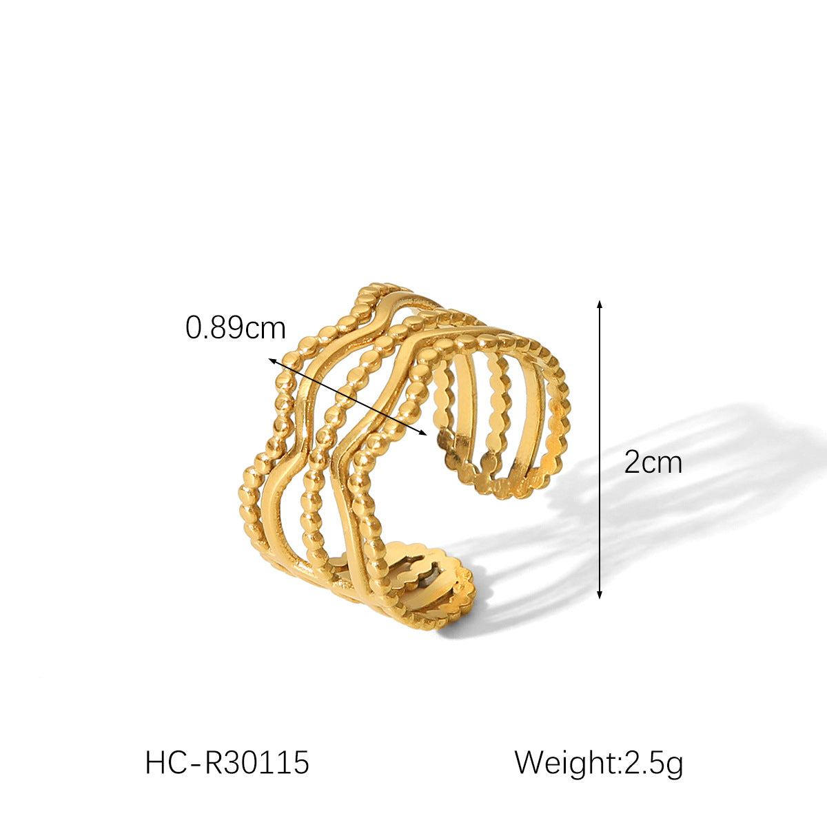 Anello vintage francese geometrico in acciaio inossidabile con intarsio in pietra naturale per donna, fascia in acciaio al titanio ipoallergenico, finitura galvanica