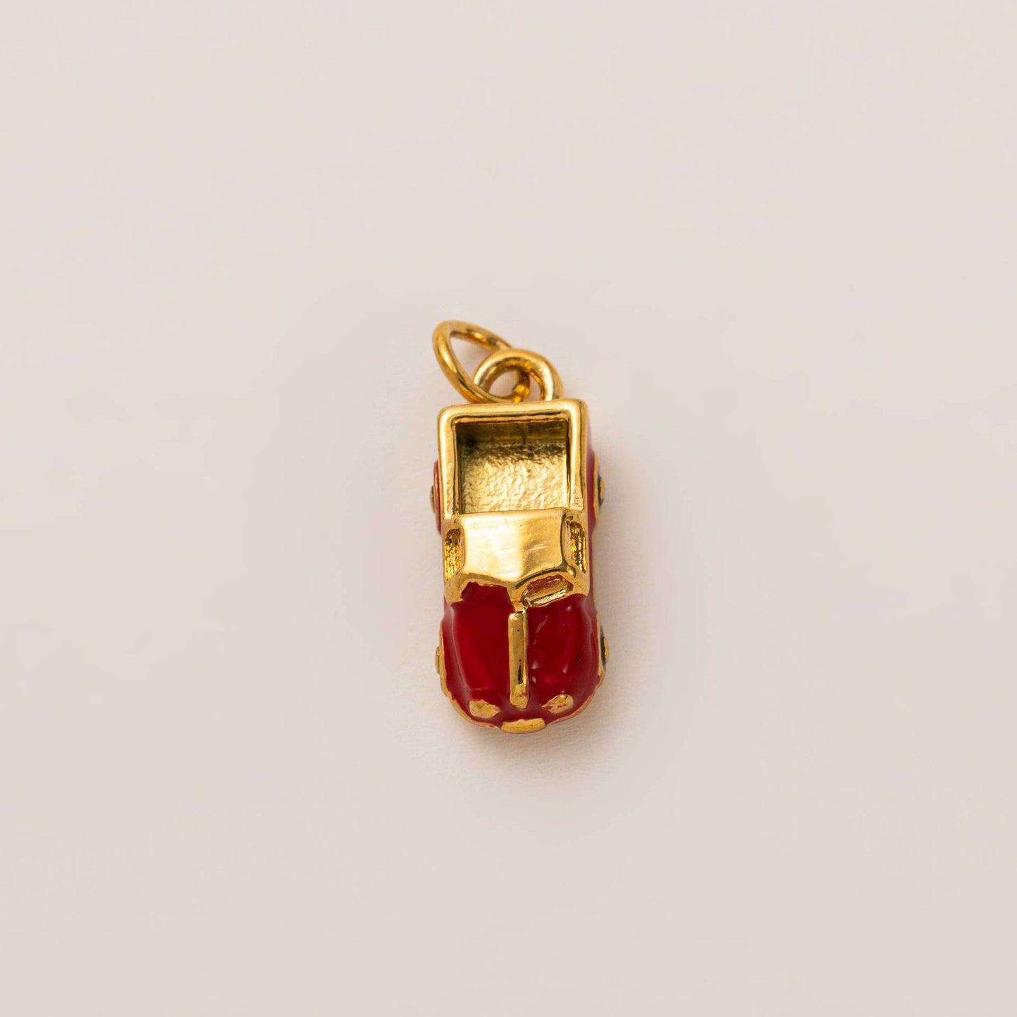 Vintage Geometric Stainless Steel PVD Gold Plated Charm Bar