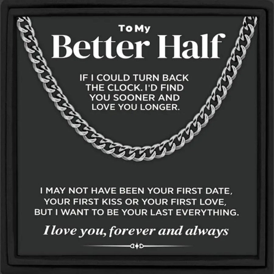Hip-hop Streetwear U-shaped Plated Iron Cuban Link Chain Necklace for Men