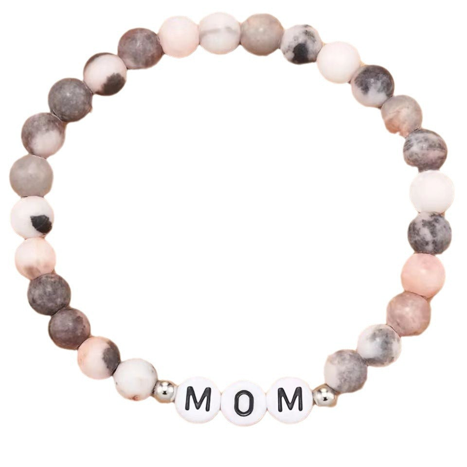 Casual Handmade Letter Beaded Bracelet Unisex Jewelry Gift