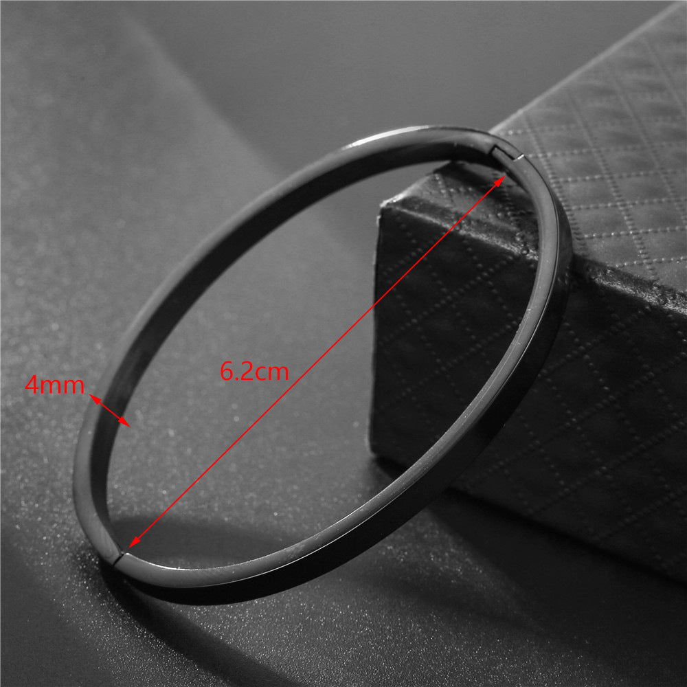 Geometric Gold Plated Titanium Steel Stainless Steel Bracelet