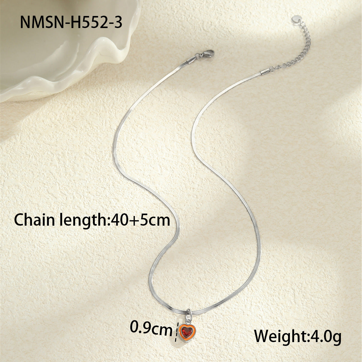 Collana minimalistica geometrica in acciaio inossidabile con intarsio di zirconi colorati per donna, catena clavicola galvanizzata