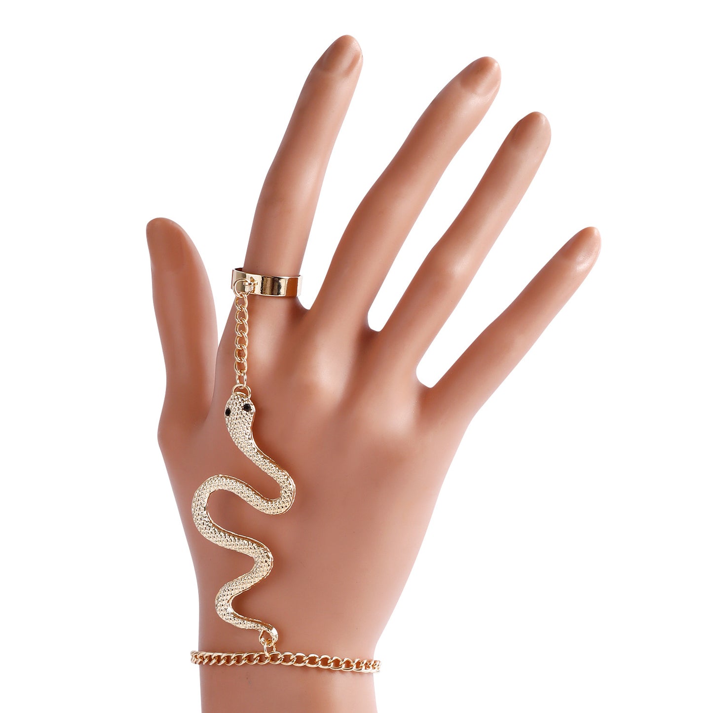 Vintage Geometric Arrow Open Ring Bracelet Set with Rhinestone Inlay and Plated Metal for Women