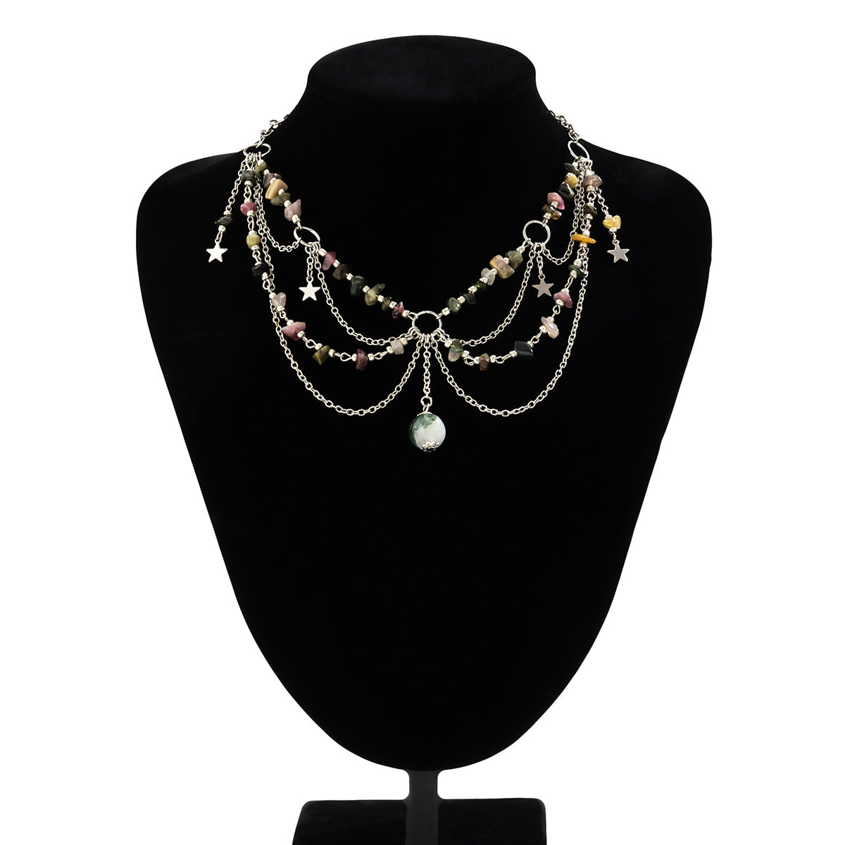 Sweet Y2K Butterfly Crystal & Faux Pearl Plated Snake Chain Choker Necklace for Women