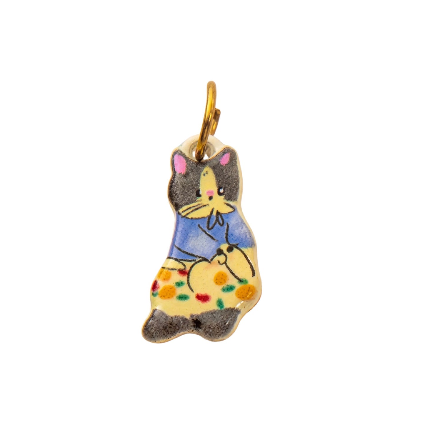 Vintage Stainless Steel PVD Animal Pendant Charm Bar