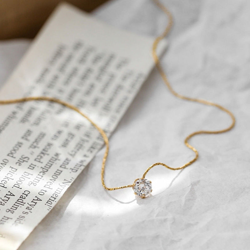 Minimalist Geometric Hexagonal Titanium Steel Snake Chain Necklace for Women with Multi-Plated Finish