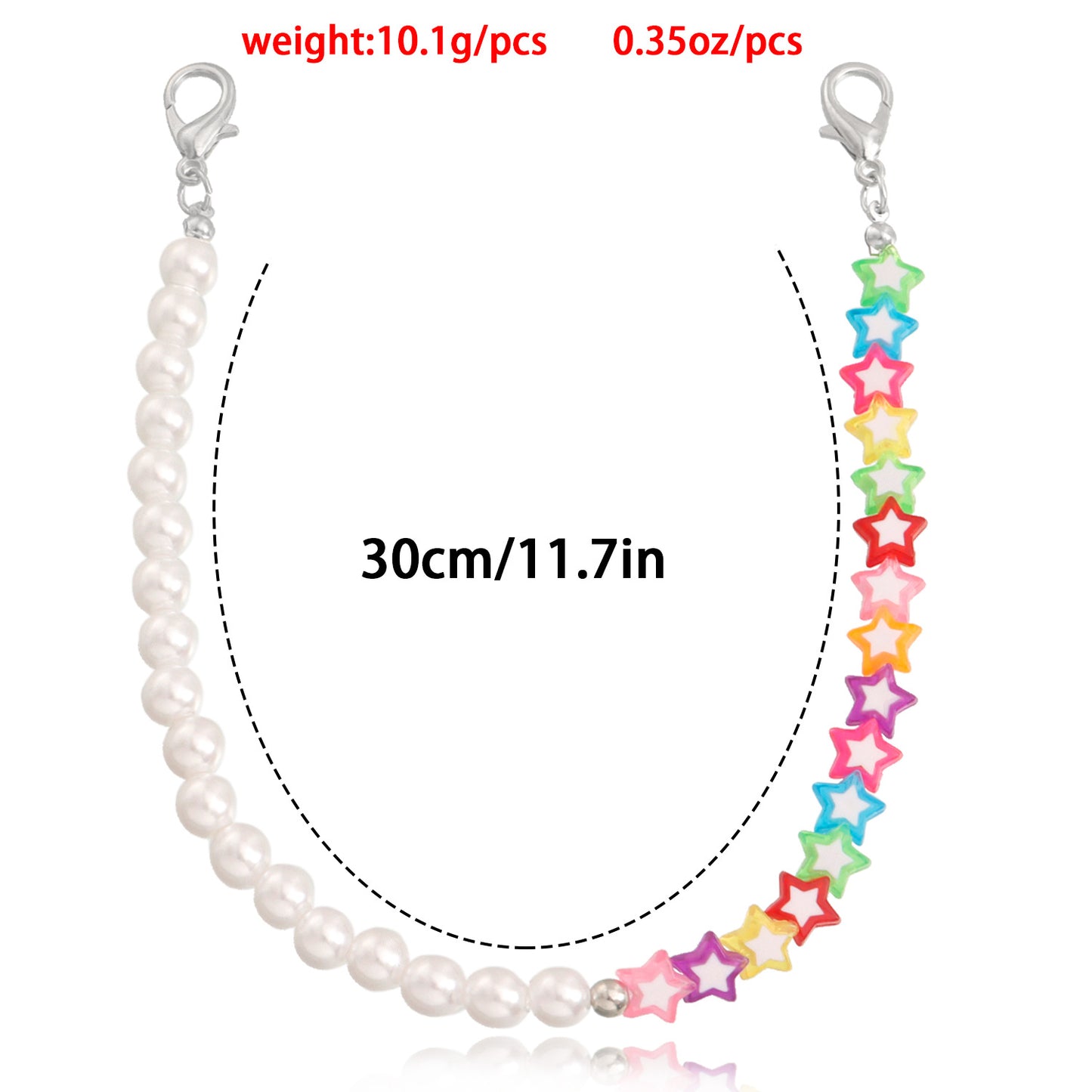 Fashionable Geometric Alloy Anklet for Women with Colorful Star Design, Minimalist Adjustable Foot Chain