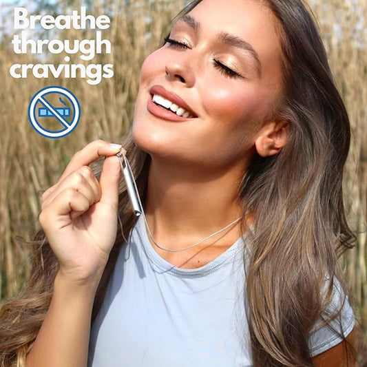 Mindful Breathing Whistle Necklace in Stainless Steel with Titanium Steel Pendant Geometric Design for Stress Relief and Anxiety Reduction