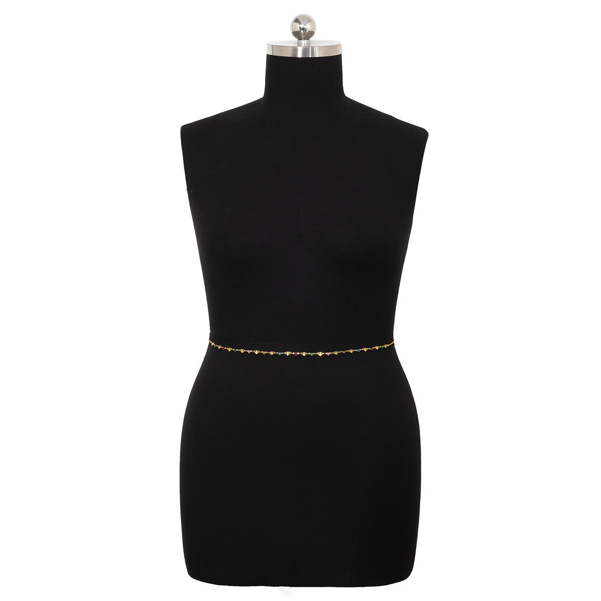 Minimalist Hollow-Out Enamel Heart-Shaped Body Chain for Women with Lobster Clasp
