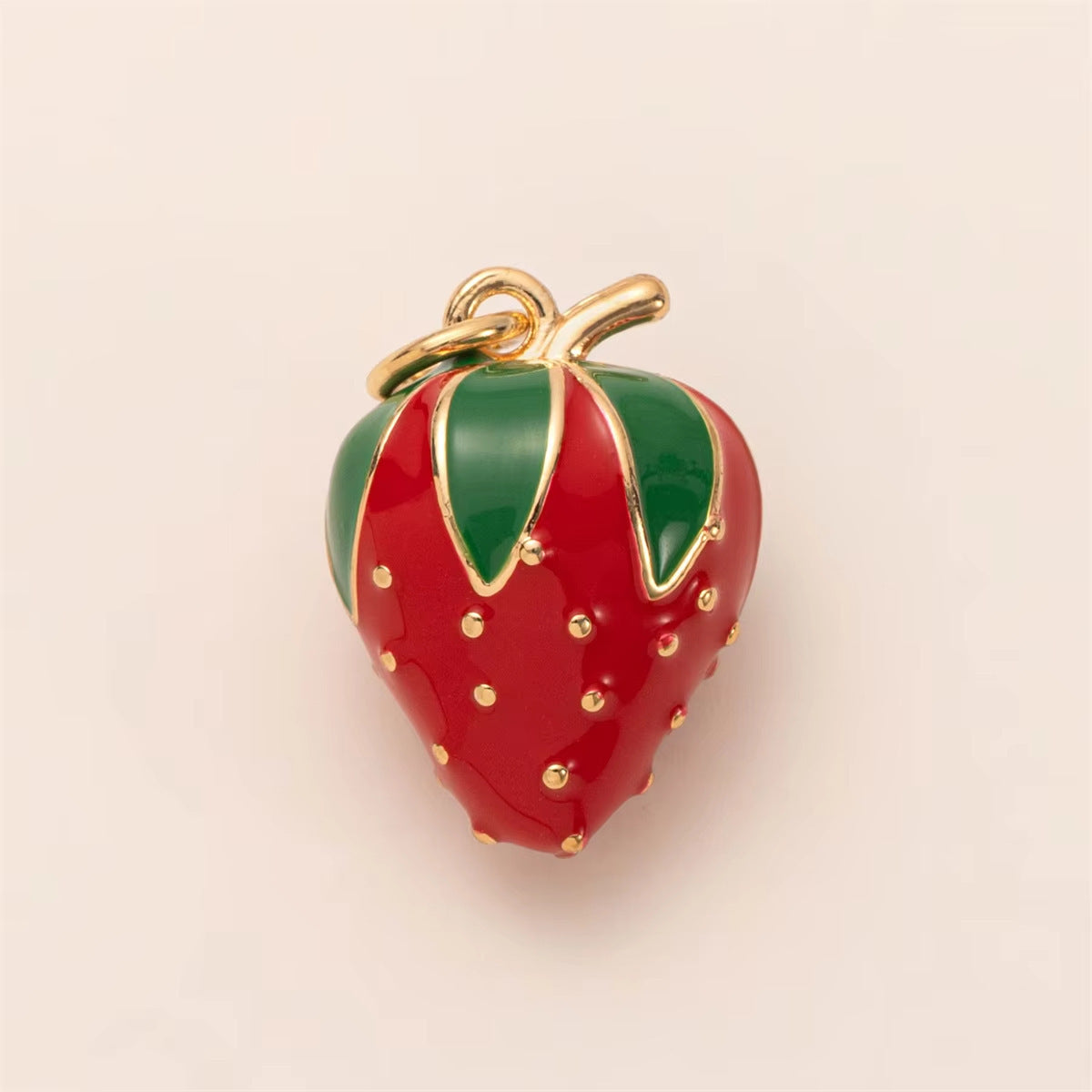 Minimalist Fruit Shape Brass PVD Plated DIY Charm Bar