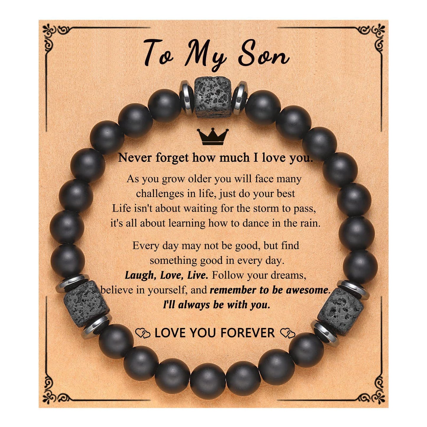 Matte Star Agate Bracelet Unisex