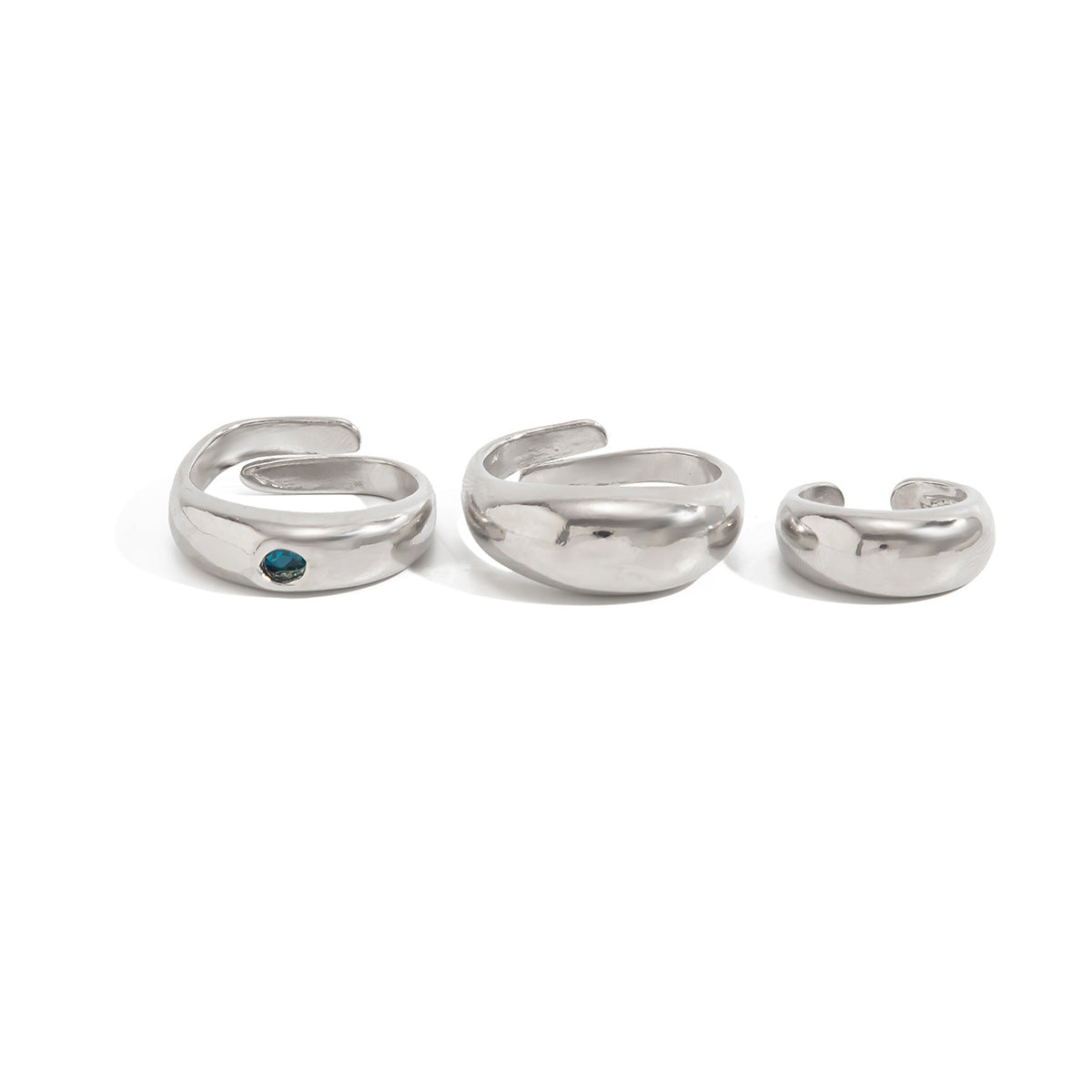 Minimalist Geometric Alloy Toe Ring with Rhinestone Inlay for Women