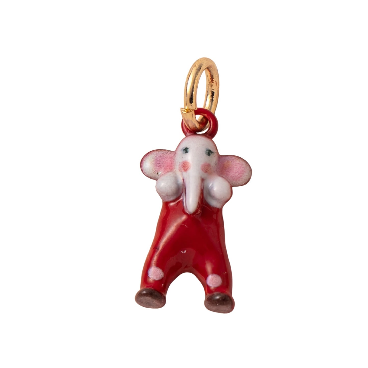 Casual Drip Oil Plated Brass Animal Shoe Charm Pendant