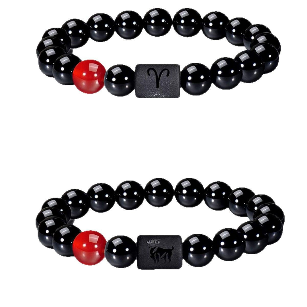 Unisex Natural Stone Zodiac Beaded Bracelet
