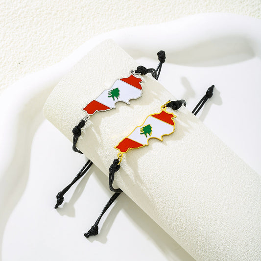 Pulsera Chapada de Acero Inoxidable con Diseño Geométrico Étnico Vintage y Colgante para Parejas Unisex
