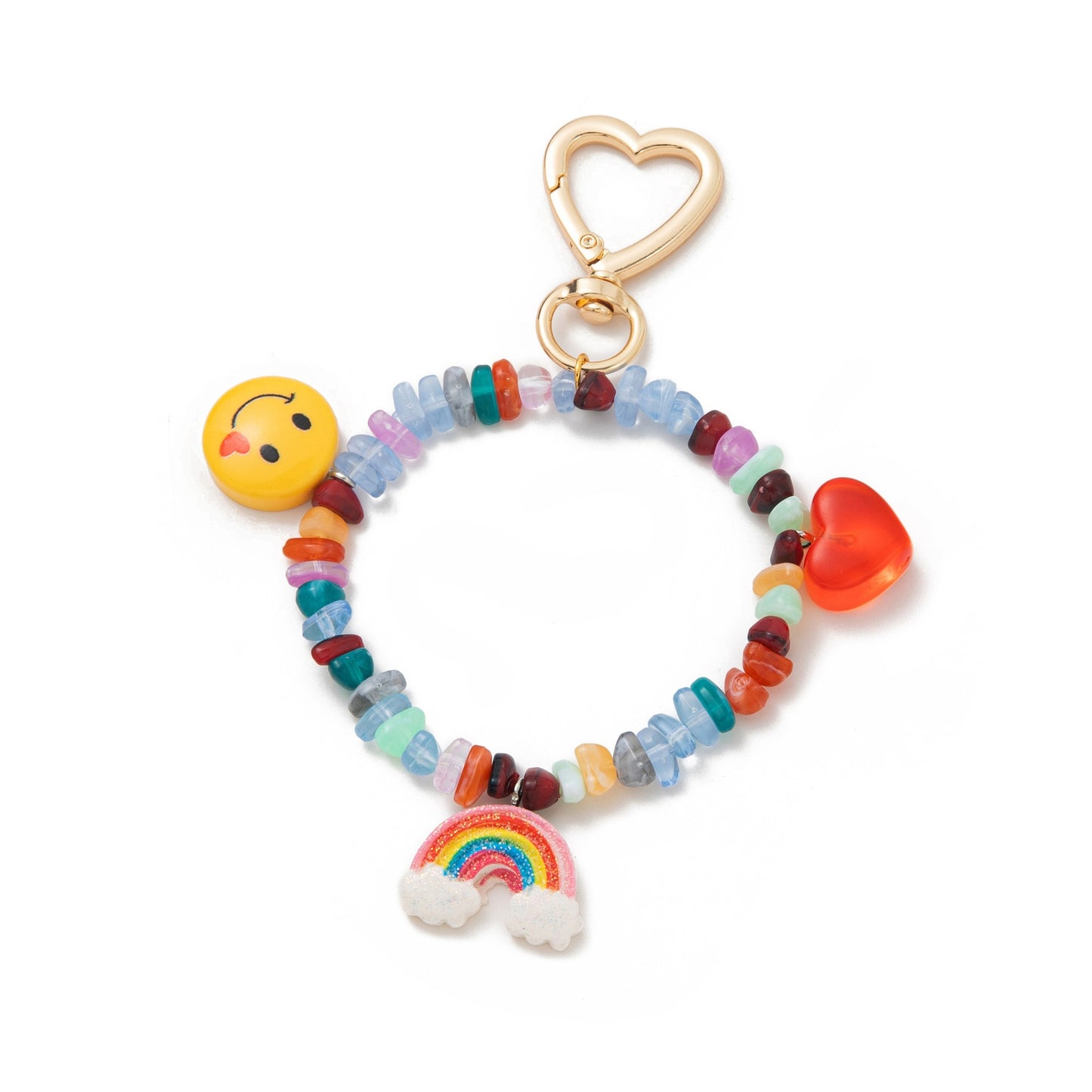 Sweet Acrylic Food Shape Bag Chain Charm with Fruit Pattern