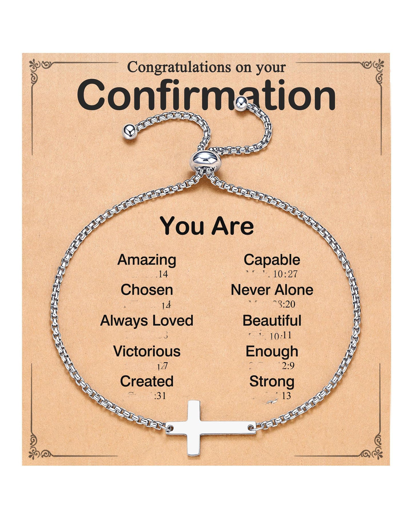 Elegant Stainless Steel Cross Bracelet for Women Adjustable Fashion Jewelry Gift