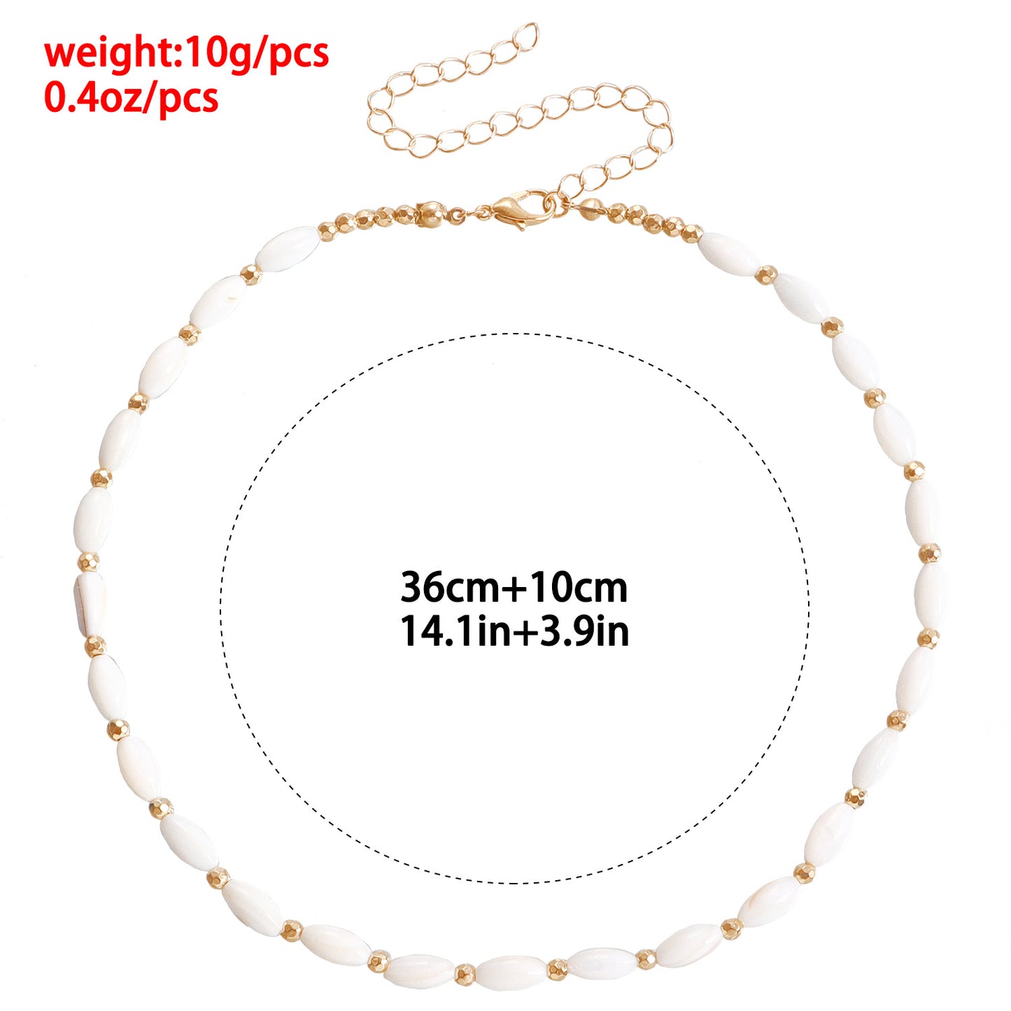 Elegante collar de perlas de agua dulce geométricas estilo barroco para mujer con acabado chapado y cadena a la clavícula