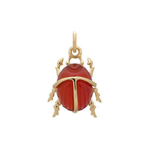 Vintage 18K Gold Plated Stainless Steel Animal Dog Pendant Charm Bar PVD Coated