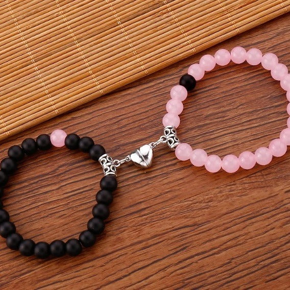 Handmade Geometric Round Stone Bracelet Unisex