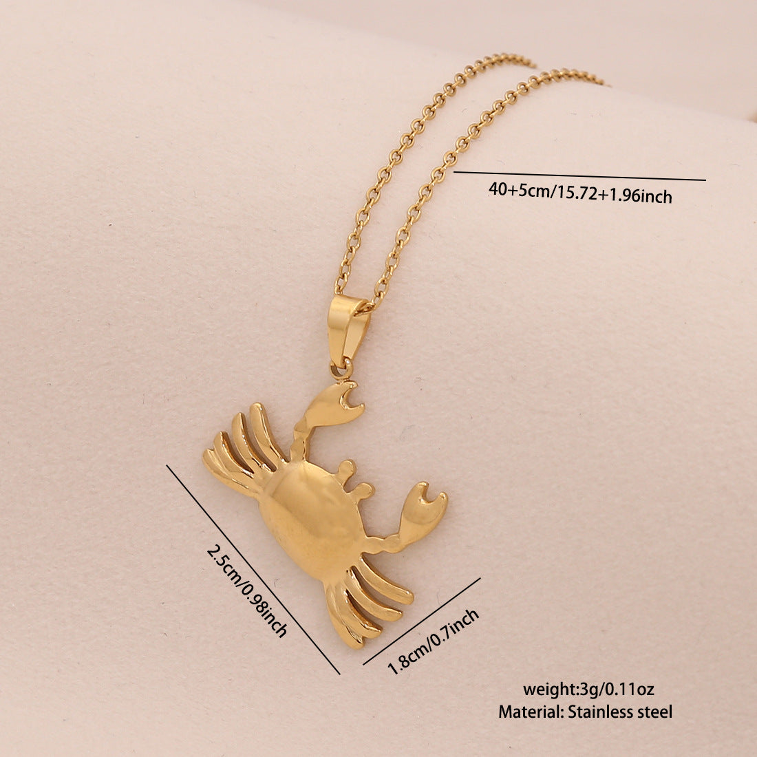 Personalized Stainless Steel Ocean Animal Pendant Necklace with Electroplated Finish - Starfish, Turtle, Seahorse & Tropical Fish Designs