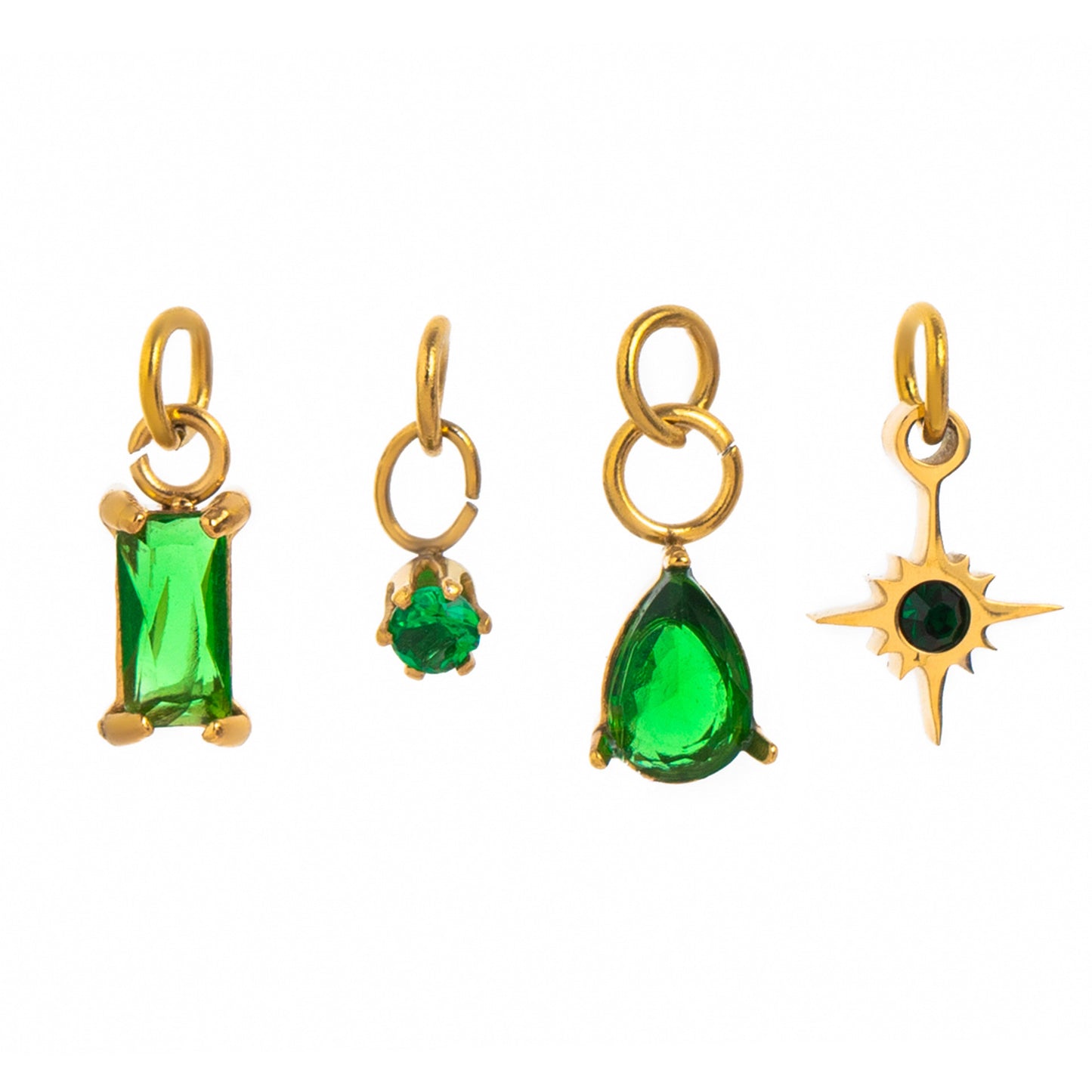 Collana con ciondolo a stella in acciaio inossidabile placcato oro 18 carati con catena di mais unisex per ciondoli fai da te