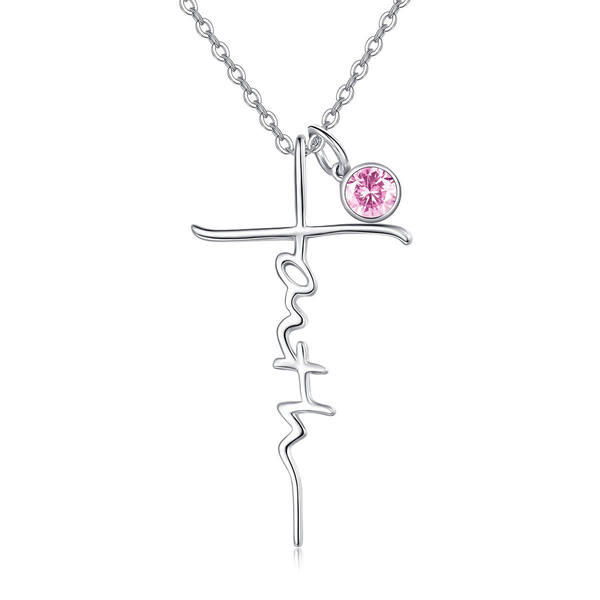 Elegant Stainless Steel Cross Pendant Necklace for Women with Polished Titanium Steel Charm and Daisy Floral Accent