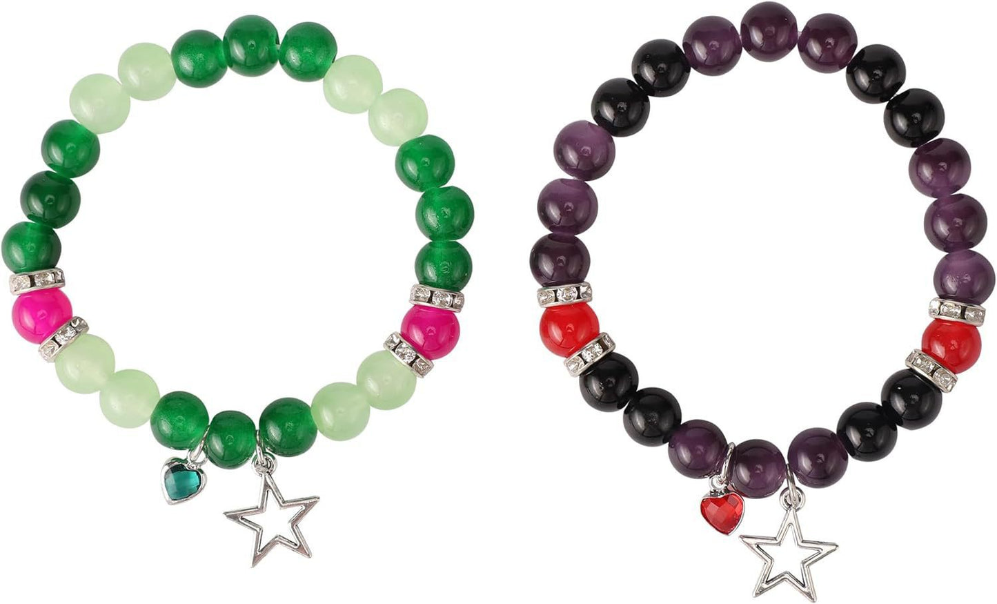 Sweet Heart Animal Shape Alloy Rhinestone Charm Bracelet for Couples