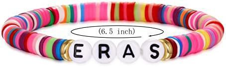 Bohemian Vintage Letter Number Beaded Bracelet Unisex Handmade Layered
