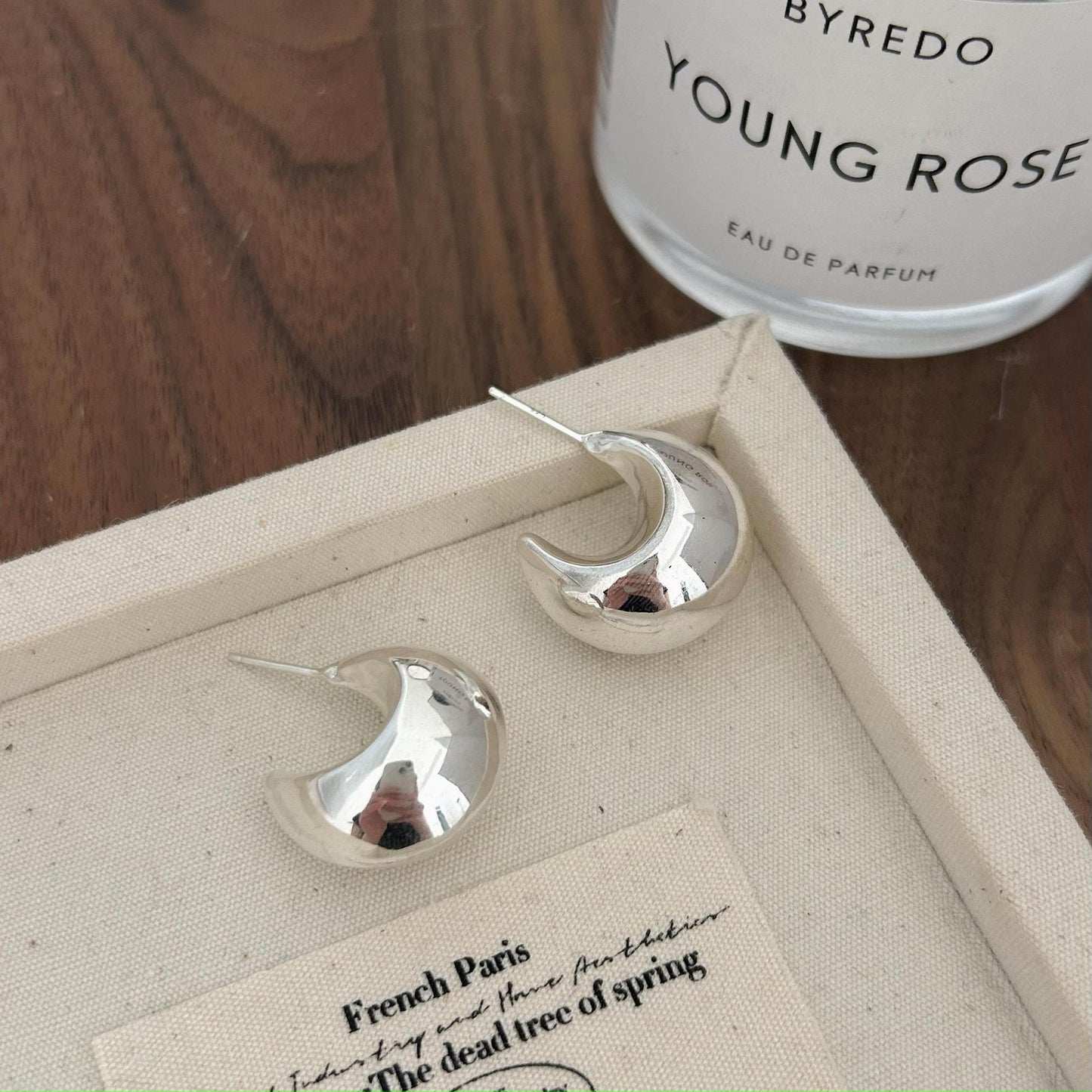 Minimalist Korean-Style 925 Sterling Silver Geometric Corner-Cut Letter Stud Earrings for Women