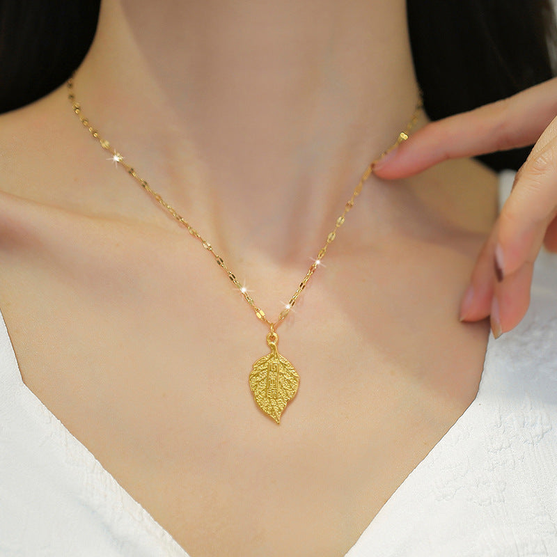 Minimalist Geometric Titanium Steel Collar Chain Necklace